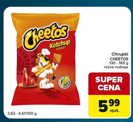 Chrupki Cheetos Ketchup promocja w Globi