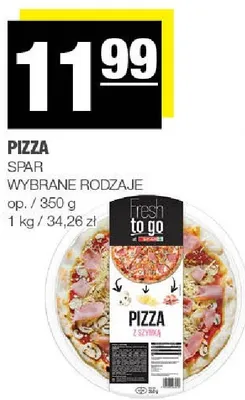 Pizza Spar wybrane rodzaje promocja w SPAR