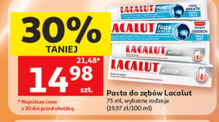 Pasta do zębów Lacalut white promocja w Auchan