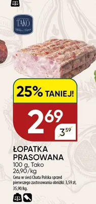 Łopatka prasowana Tako promocja w Chata Polska