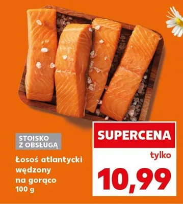 Łosoś atlantycki wędzony na gorąco promocja w Kaufland