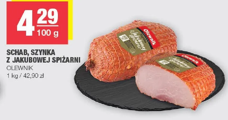Schab, szynka z jakubowej spiżarni promocja w SPAR