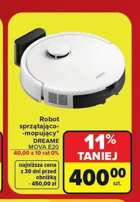 Robot sprzątająco-mopujący Dreame Mova promocja w Carrefour