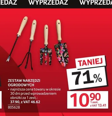 Zestaw narzędzi ogrodowych promocja w Selgros