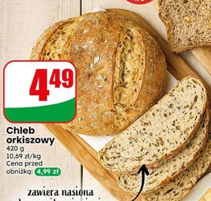 Chleb orkiszowy promocja w Dino
