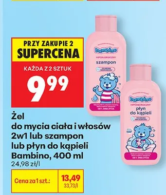 Płyn do kąpieli Bambino promocja w Biedronka