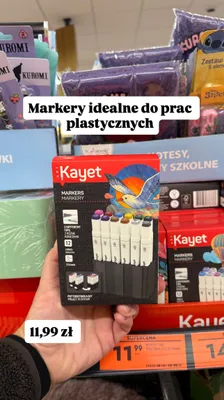 Markery 12 kolorów promocja w Biedronka