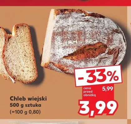 Chleb wiejski promocja w Kaufland