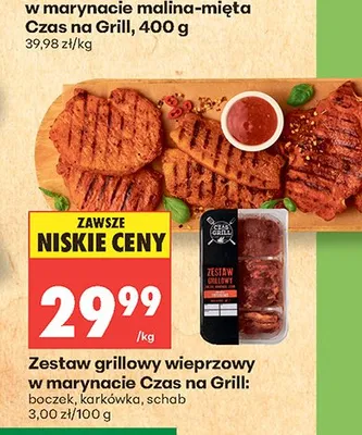 Zestaw grillowy wieprzowy w marynacie Czas na Grill promocja w Biedronka