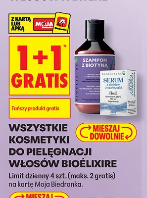 Szampon z biotyną Bioélixire promocja w Biedronka