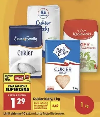 Cukier biały Królewski promocja w Biedronka