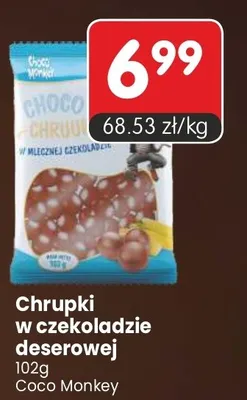 Chrupki w czekoladzie deserowej promocja w Market Point