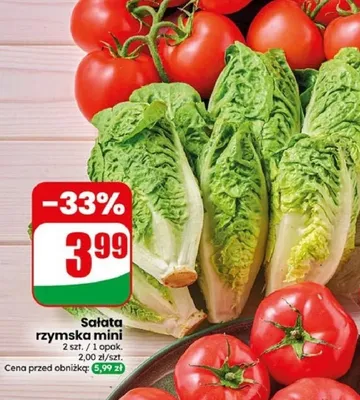 Sałata rzymska mini promocja w Dino
