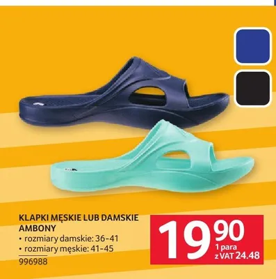 Klapki damskie Ambony promocja w Selgros