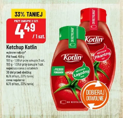 Ketchup pikantny, łagodny promocja w POLOmarket
