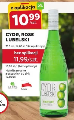 Cydr Rose Lubelski promocja w Stokrotka