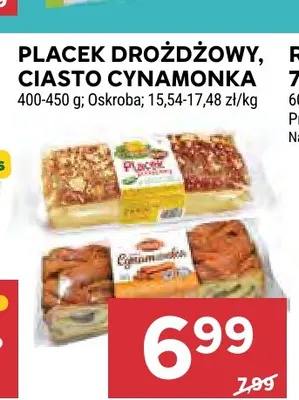 Placek drożdżowy Oskroba promocja w Stokrotka