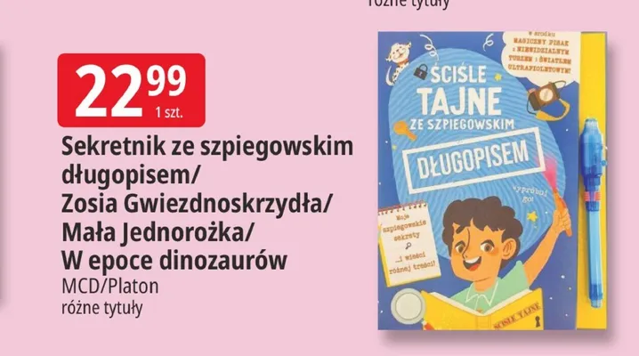W epoce dinozaurów MCD/Platon promocja w Leclerc