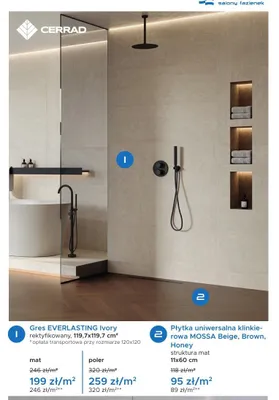 Gres EVERLASTING Ivory poler promocja w Blu Salony Łazienek