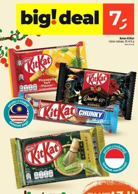 Baton KitKat Chunky Cookies & Cream promocja w Dealz