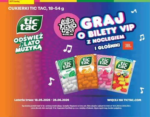 Cukierki Tic Tac Orange promocja w Biedronka