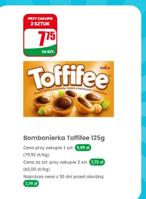 Bombonierka Toffifee  promocja w Dino
