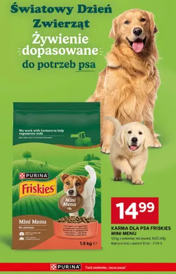 Karma dla psa Friskies Mini Menu z wołowiną i warzywami promocja w Stokrotka