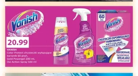 Odplamiacz Oxi Action Spray Vanish promocja w Drogerie Laboo
