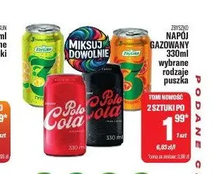 Napój gazowany Zbyszko promocja w Tomi Markt