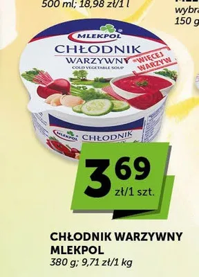 Chłodnik warzywny Mlekpol promocja w Euro Sklep