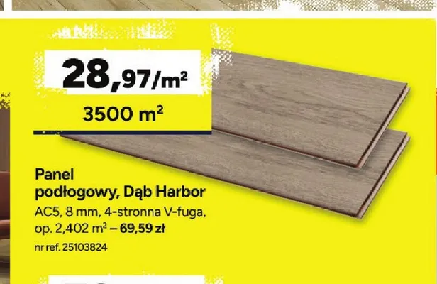 Panel podłogowy Dąb Harbor AC5 8 mm promocja w Bricoman