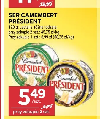 Ser camembert Président promocja w Stokrotka