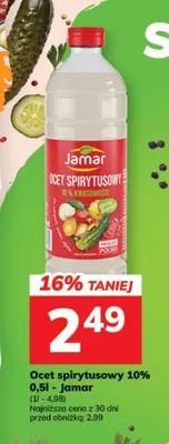 Ocet spirytusowy 10% Jamar promocja w Hitpol