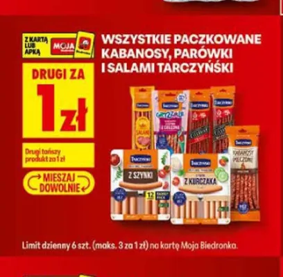Kabanosy Exclusive Tarczyński promocja w Biedronka