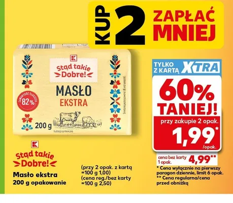 Masło ekstra Stąd takie dobre! promocja w Kaufland