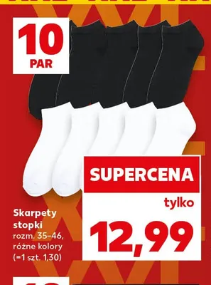 Skarpety stopki 10-pak promocja w Kaufland