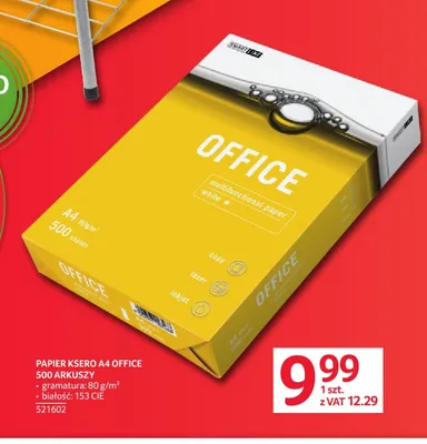 Papier ksero A4 Smart Line Office promocja w Selgros