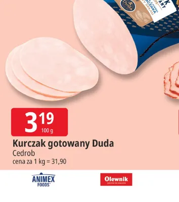 Kurczak gotowany Duda promocja w Leclerc