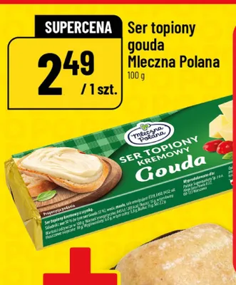 Ser topiony gouda Mleczna Polana promocja w POLOmarket