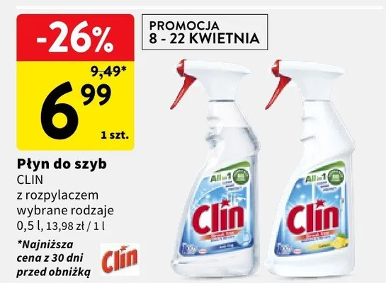 Płyn do szyb z rozpylaczem wybrane rodzaje promocja w Intermarche