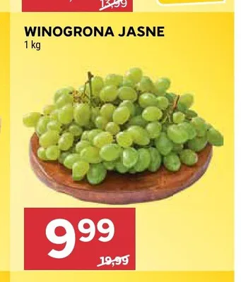Winogrona jasne promocja w Stokrotka