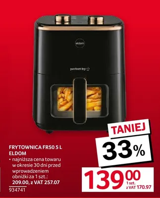 Frytownica FR50 5 l Eldom promocja w Selgros