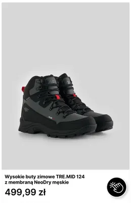 Wysokie buty zimowe TRE.MID 124 z membraną NeoDry męskie 4F promocja w 4F