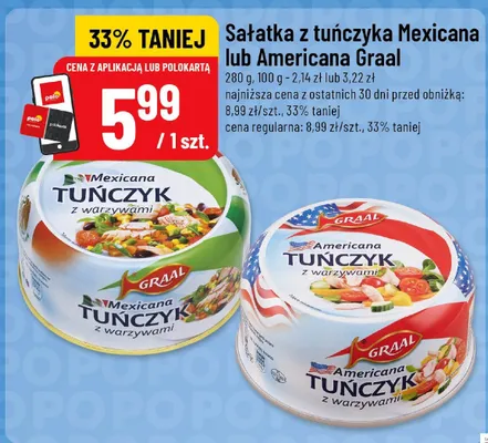 Sałatka z tuńczyka Mexicana Graal promocja w POLOmarket