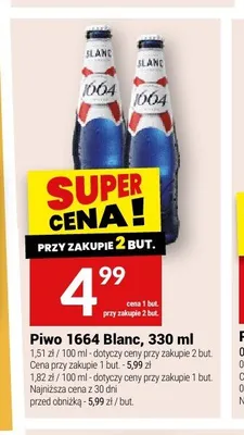 Piwo 1664 Blanc 330ml promocja w Twój Market