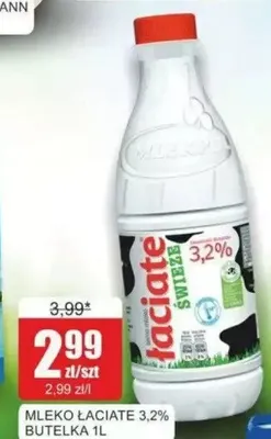 Mleko świeże 3,2% Łaciate promocja w Bingo