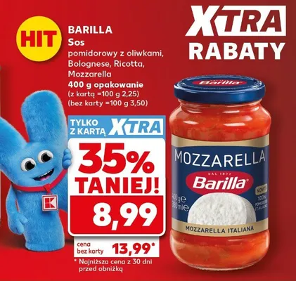 Sos pomidorowy Mozzarella Barilla promocja w Kaufland