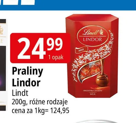Praliny Lindor Lindt promocja w Leclerc