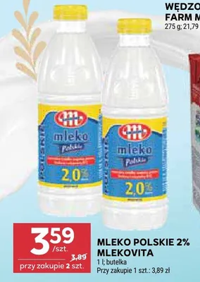 Mleko polskie 2% promocja w Stokrotka