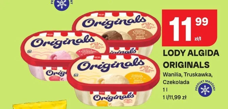 Lody Algida Originals Czekolada promocja w Chorten